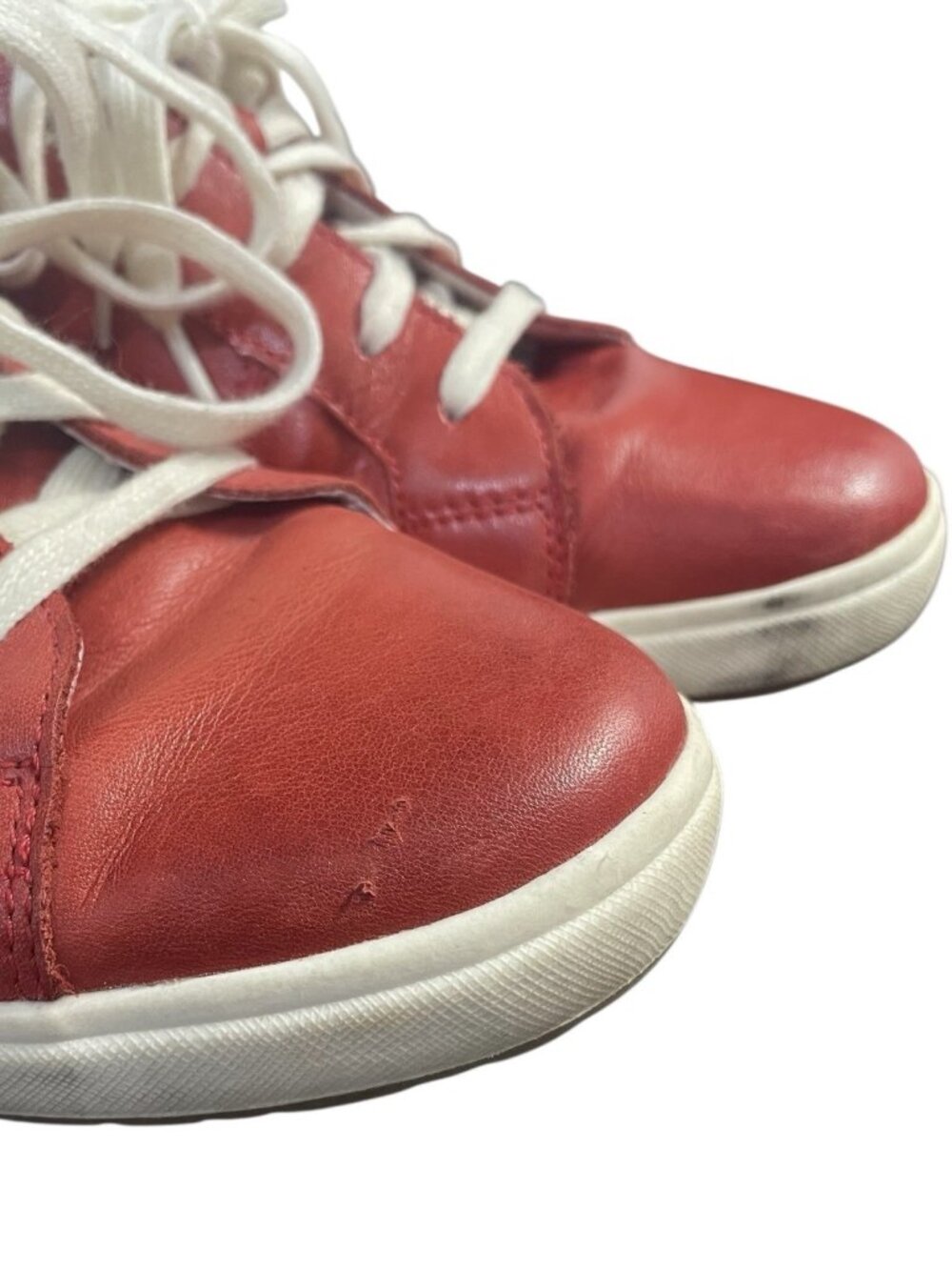 JOSEF SEIBEL Womens Sneaker Size US 7-7.5M, EUR 38 Caren 01 Red Leather Lace Up - Picture 13 of 15
